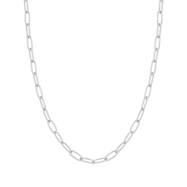 Ania Haie Silver Link Charm Chain Necklace